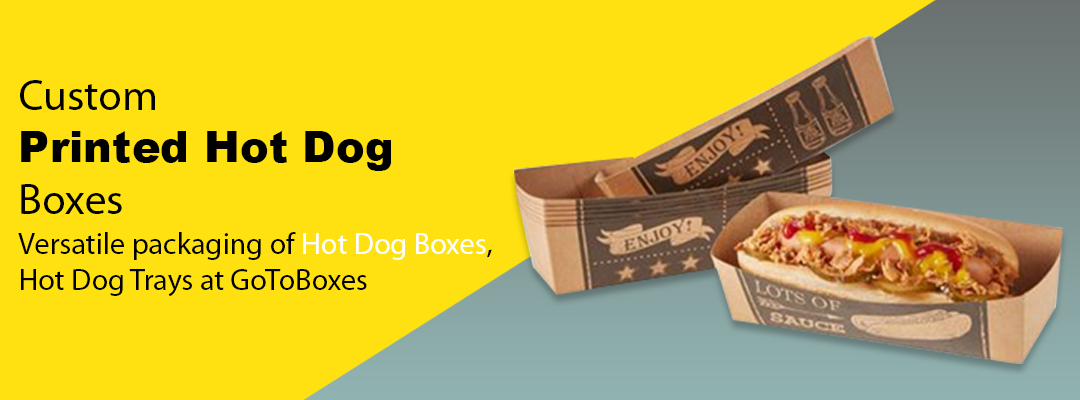 Hot Dog Boxes and trays are available at GoToBoxes with free shipping
